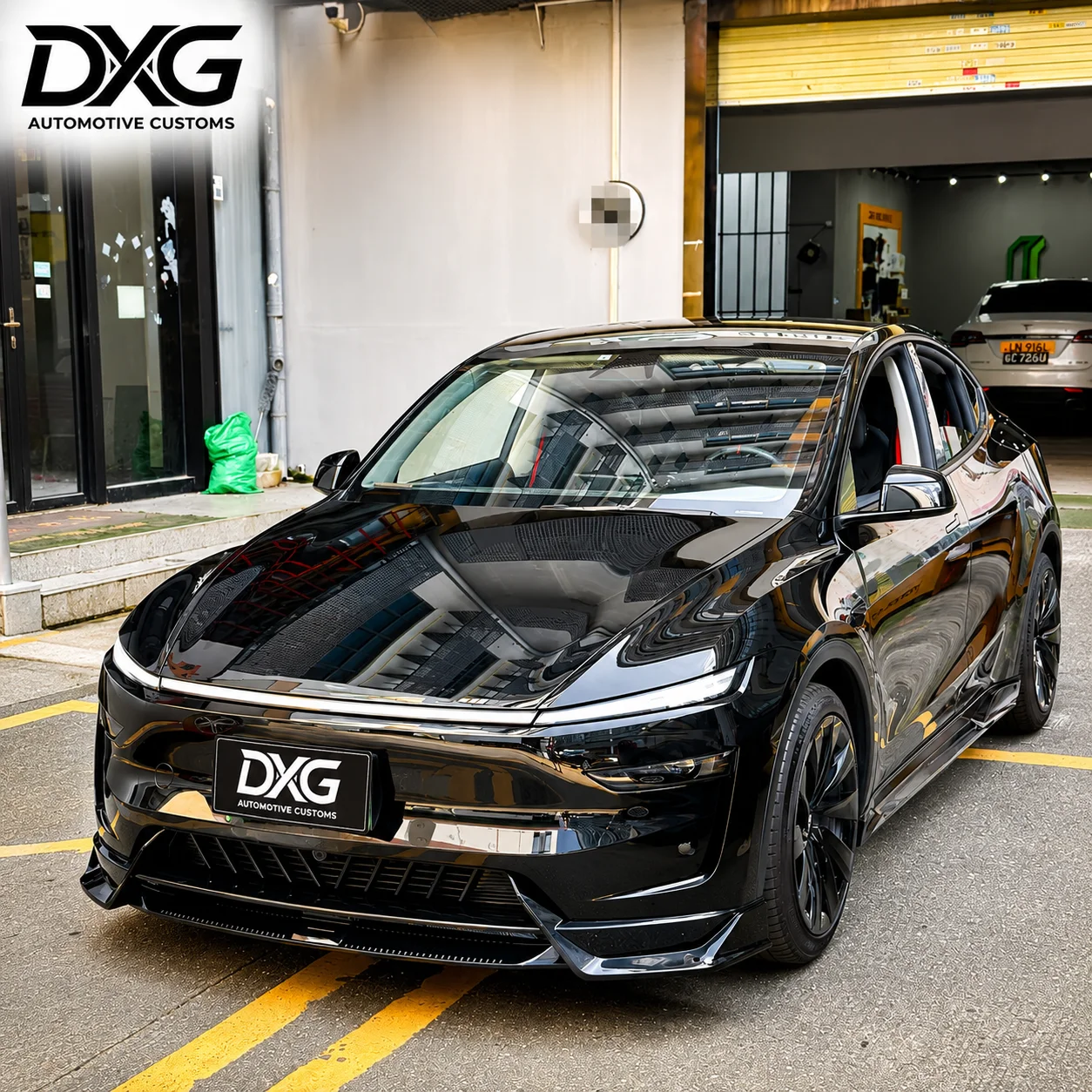 Tesla Model Y Juniper Gloss Black Front Bumper Lip Kit for 2025-2026 Styling And Protection Auto Accessories