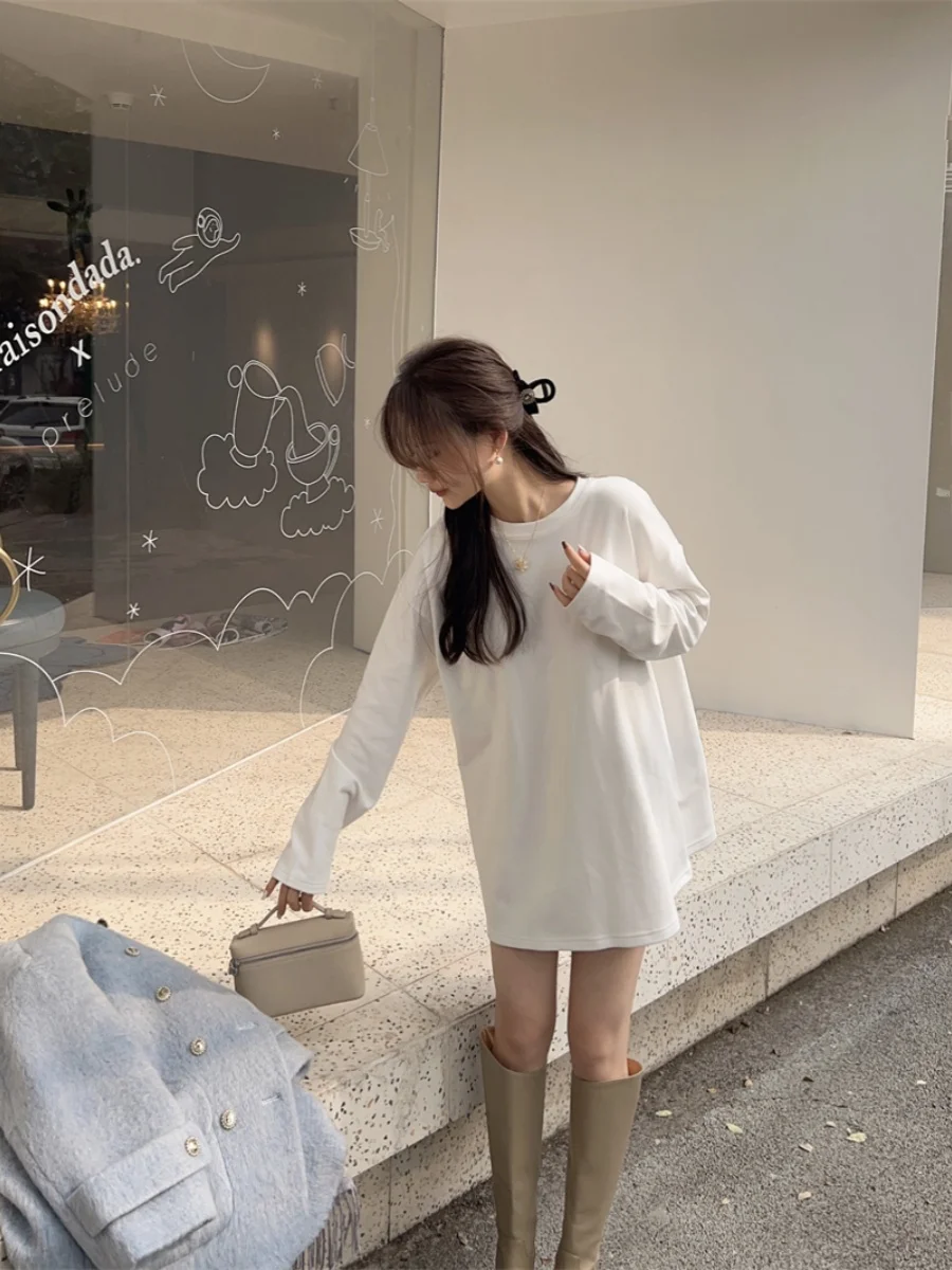 

Удобный теплый самонагревающийся топ средней длины BiDeRuo, подходящий для осени и зимы, легко сочетается, модный женский топ