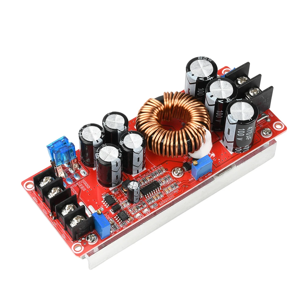 1200W 20A DC-DC Boost Converter Step Up Power Supply Module 8-60V To 12-80V Adjustable Voltage Charger