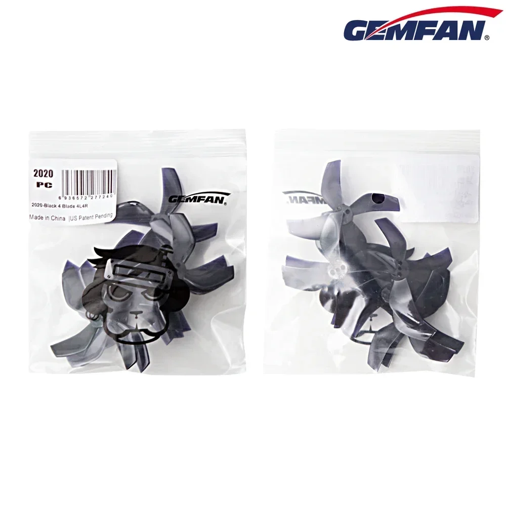 8 paia di oggetti di scena canalizzati per PC a 4 pale Gemfan D51 - Foro da 51 mm (2"), 1,5 mm per droni FPV Cinewhoop