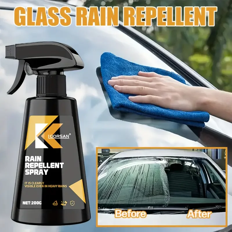 Car glass and rearview mirror rain agent, nano coating superhydrophobic, durable and waterproof, suitable for driving in harsh w