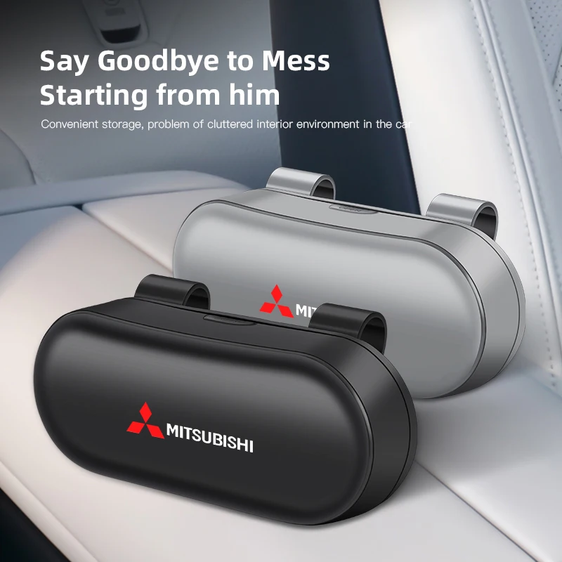 Caja para gafas de sol para coche, accesorios interiores para Mitsubishi Pajero ASX Colt I200 Space Delica Triton Ralliart Ex Star Eclipse Lancer