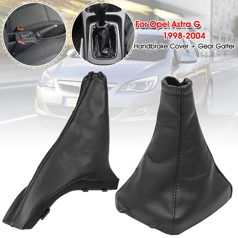 For Vauxhall Astra G 1998-2004 Astra G Coupe 2000-2004 Gear Shift Stick Lever Shifter Handbrake Leather Gaiter Boot Case Cover