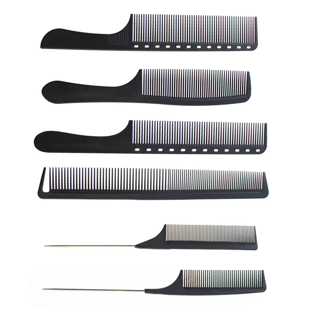 

Набор из 6 профессиональных расчесок для волос: прочные, антистатические, из АБС-пластика, легкие, портативные, для салонов и домашнего использования, инструменты для стрижки волос
