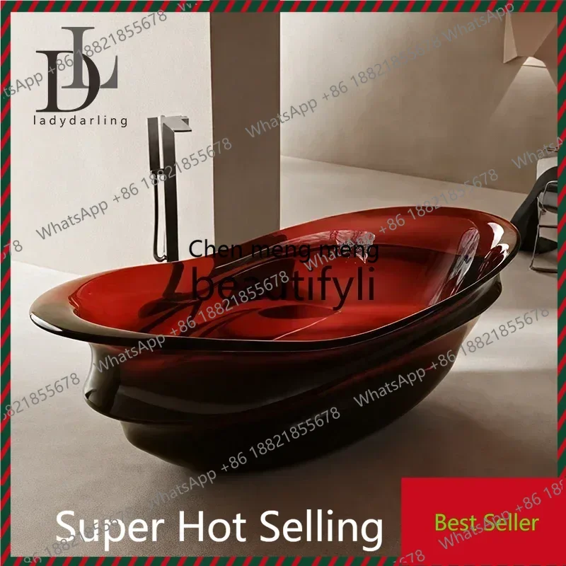 zxx 25Crystal Bathtub Hotel B & B Transparent Color Resin High Luxury Art Independent Bathtub