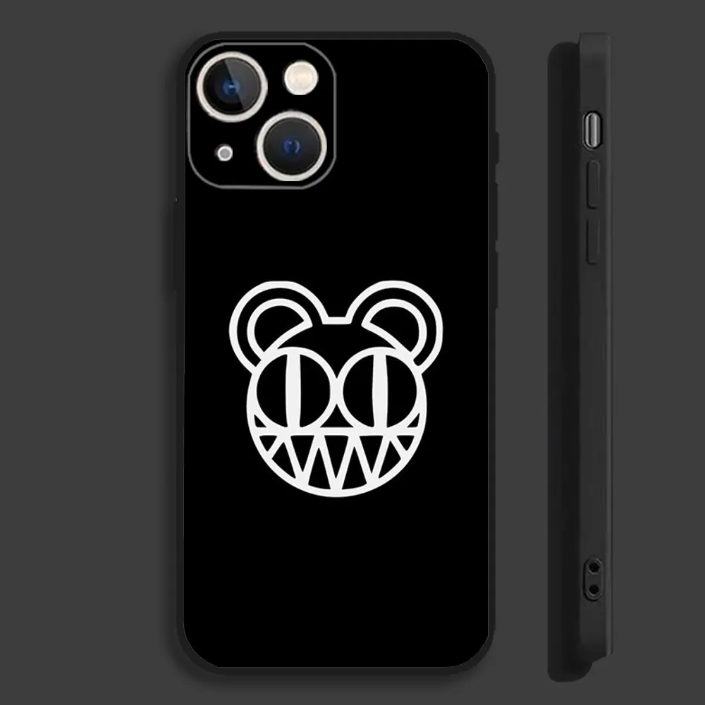 Rock Band R-Radiohead Phone Case For iPhone 16,15,14,13,12,11,Pro,Max,Plus,Mini,X,XS,XR,8,7,6,S,SE Soft Black Case