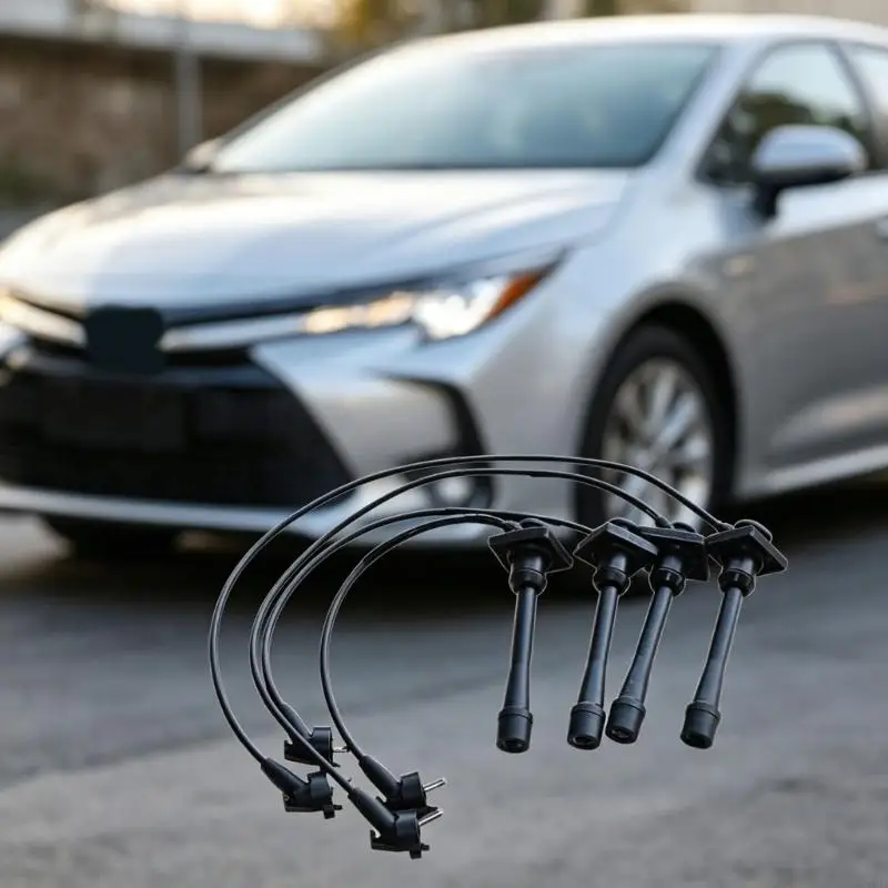 M76E 4 Teile/los Hitzebeständige Ersatz Zündkerze Drähte Kabel für Corsa 9485368 55910 90919-22327 90919-22325 90919-22373 – Detail 4