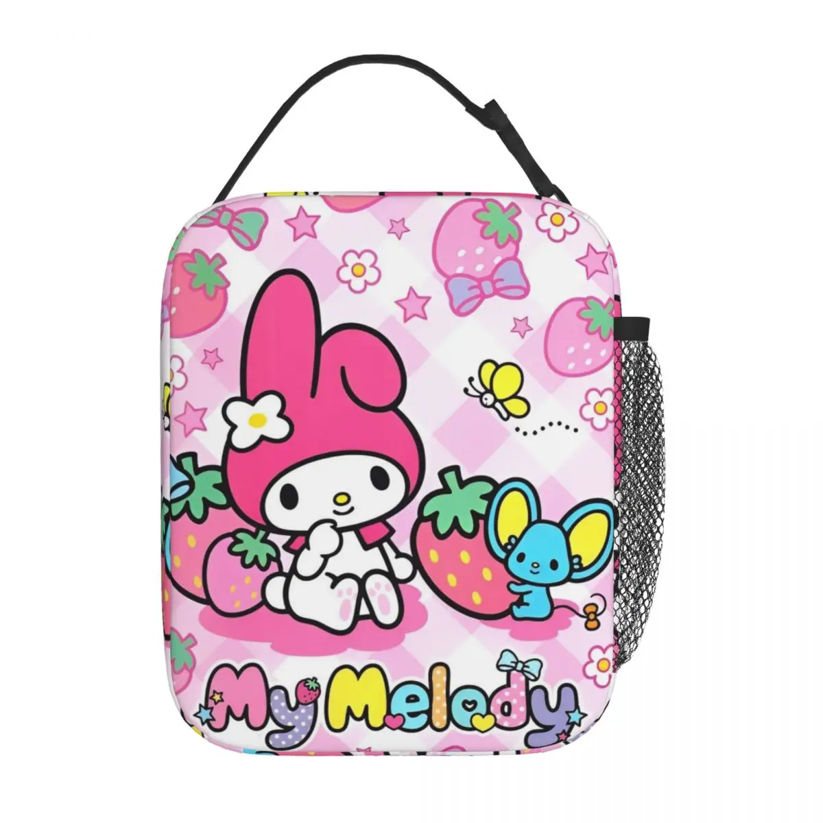 

Моя мелодия, аксессуары с героями мультфильмов, изолированная сумка для обеда для пикника, кавайная коробка для еды, портативный термохолодильник, ланч-бокс