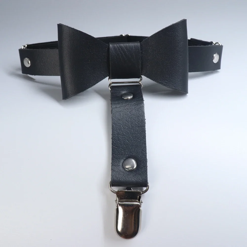 Liguero de cuero PU para mujer, lencería Sexy con lazo, cinturón de Bondage, versátil, accesorio de fiesta, 1 unidad