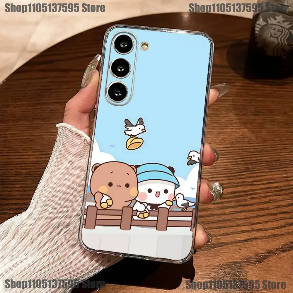 Urocze etui na telefon BuBu DuDu do Samsunga S30,23,21,22,20, FE lite,S10,9,8,7 PIus Note20ultra, miękkie, przezroczyste