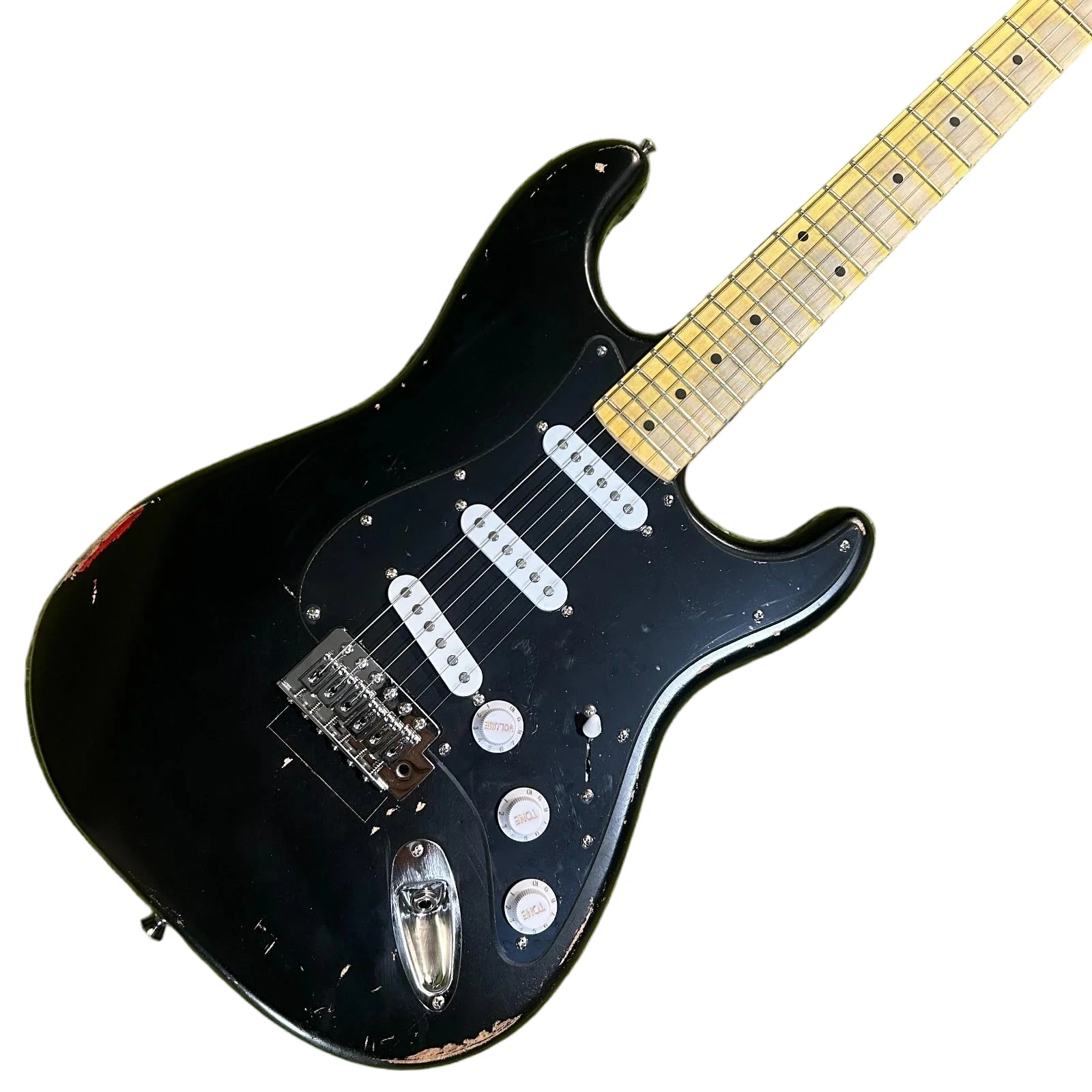 

2026 Guitar Black Color Maple Fretboard Alder Body 6 String