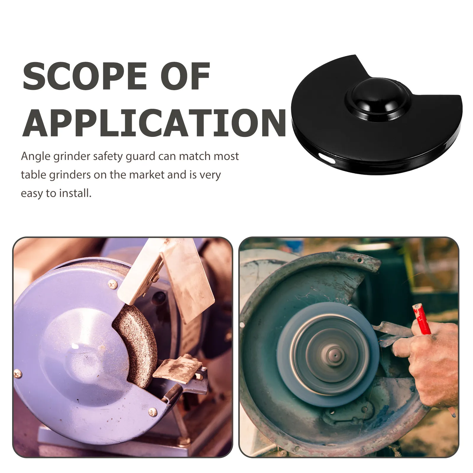 

Защитный кожух для угловой шлифовальной машины 150 мм, сменный, из прочного пластика, для чистой работы