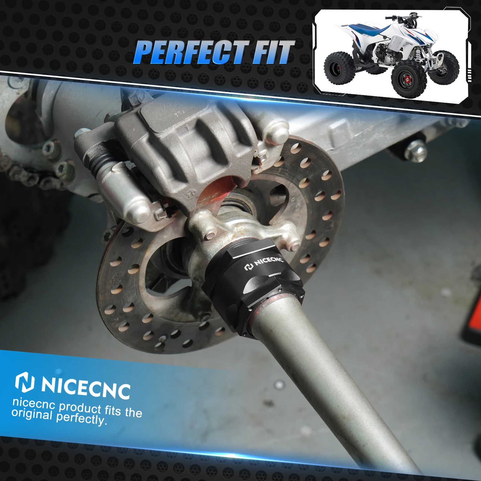 NICECNC für Honda TRX450R 2006–2009 ATV Hinterachs-Sicherungsmutter-Baugruppe Sportrax 300 TRX250X TRX300X TRX400 TRX450ER FourTrax ATC – Detail 15