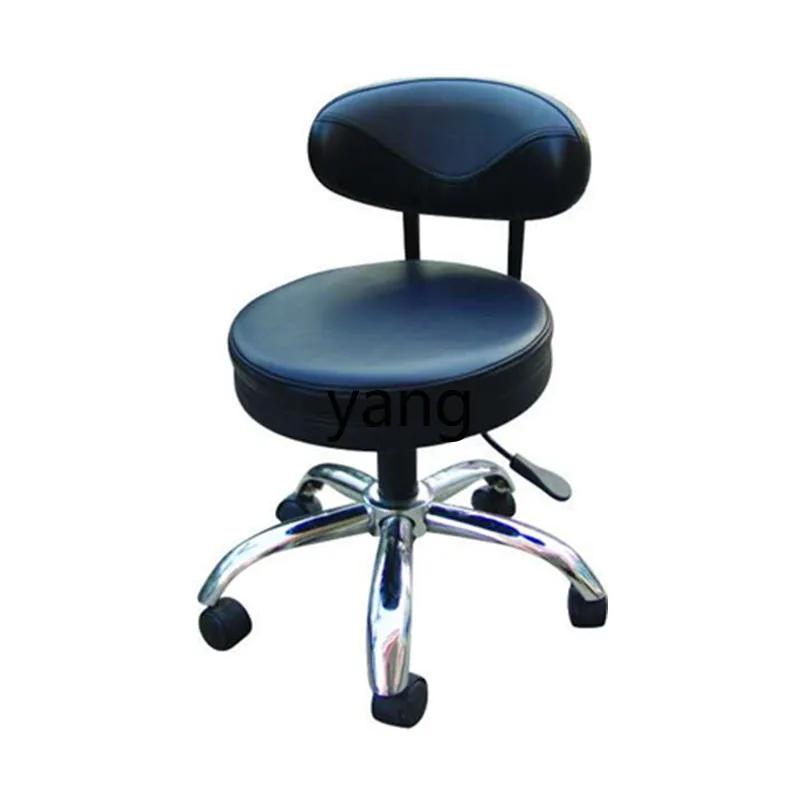 

Yjq Acrylic Beauty Technician Chair Salon Pulley Sofa Band Backrest Swivel Chair