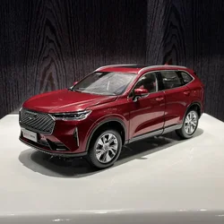 HAVAL H6第3世代合金車モデル、デスクトップデコレーション、大人用ギフト、青と赤、2021年、1: 18