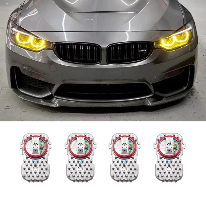 

For BMW 4 Series F32 F33 F36 Pre‑LCI Xenon Headlight 2014 2015 2016 63117263051 CSL Lemon Yellow DRL LED Modules Board Set Fit