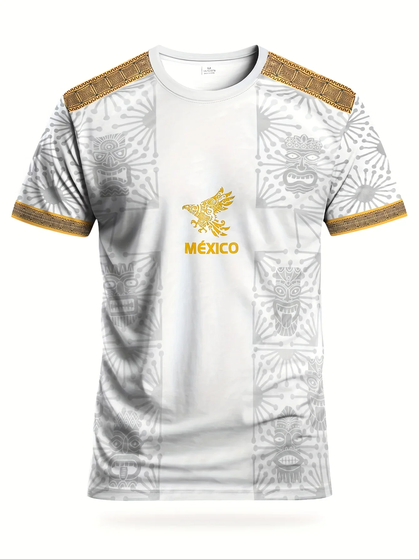 Camiseta de la Selección Mexicana 2026 Edición Especial para Hombre, Camiseta de Entrenamiento, Camiseta de Calentamiento Pre-Partido, Camiseta de Fútbol de Manga Corta para Aficionados
