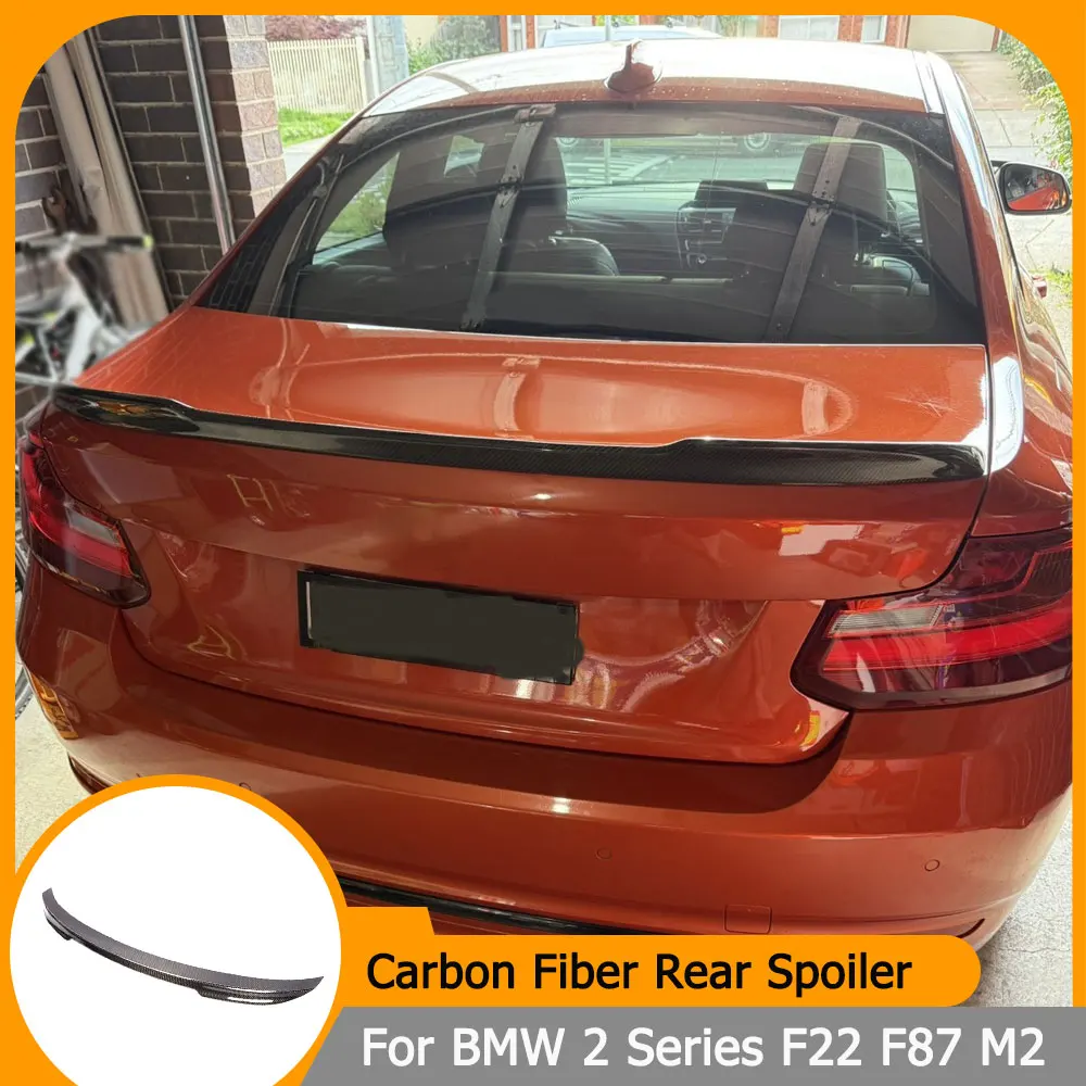 

Rear Spoiler For BMW 2 Series F22 F23 F87 M2 M2C Base M Sport 2014-19 Carbon Fiber Rear Trunk Spoiler Wing Boot Lip