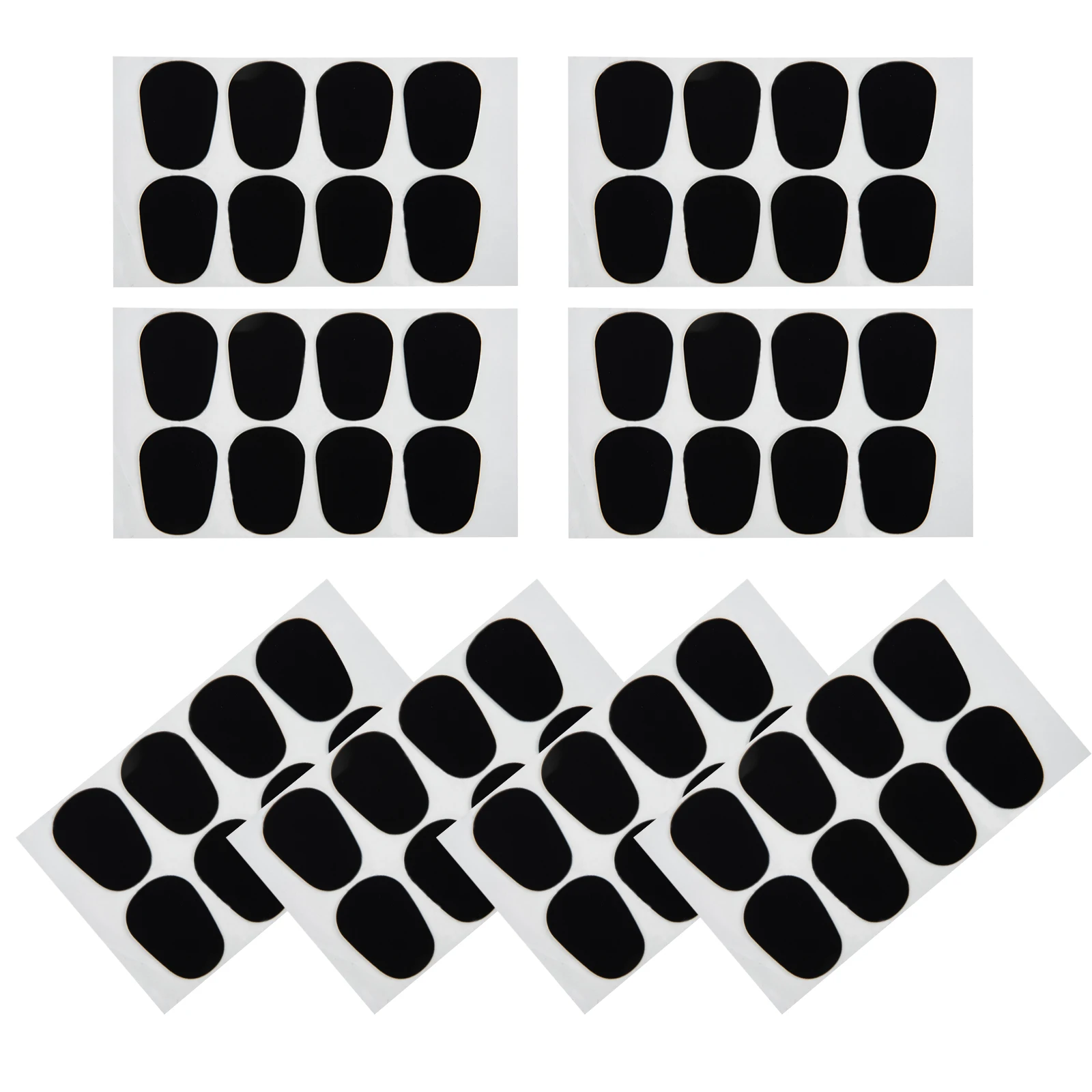

64pcs Saxophone Tooth Pads Mouthpiece Cushions Thick Rubber Alto Tenor Soprano 08 Ellipse Accessories Safe Healthy Stabilize