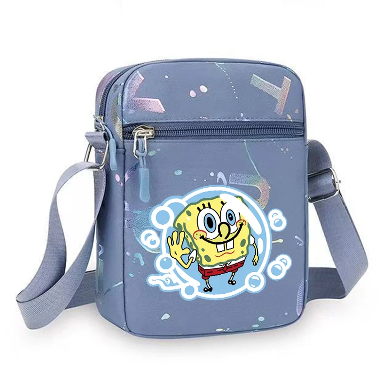 Cute SpongeBobs Shoulder Bag for Woman Girl Boys Movie Anime Cartoon Travel Back To School Crossbody Case Large Capacity Handbag view 6