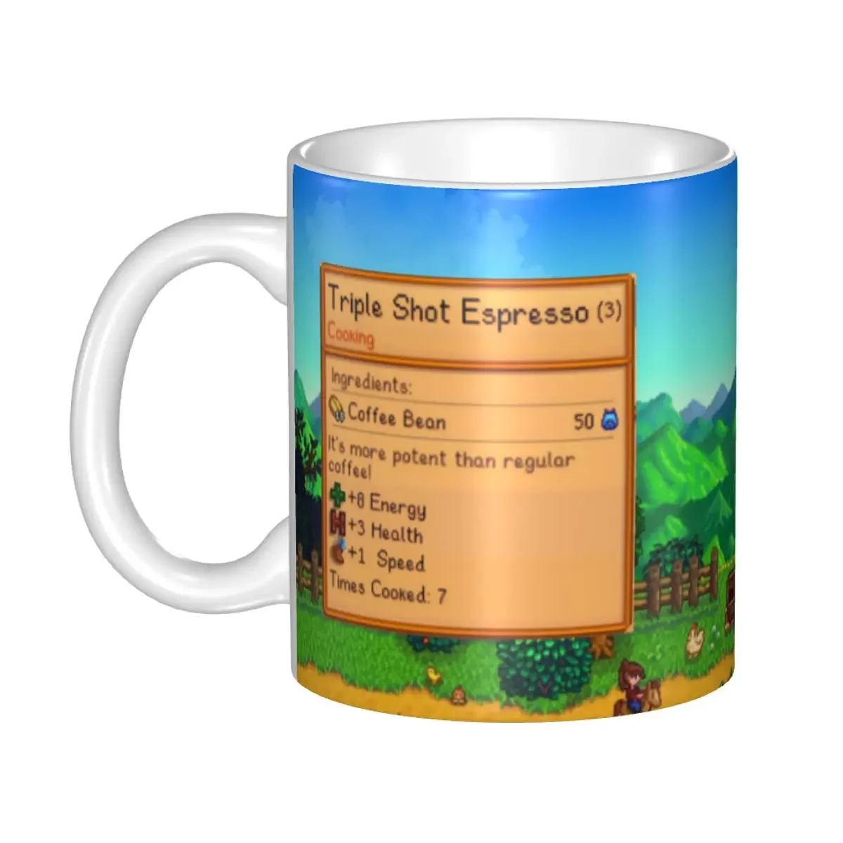 DIY Stardew Valley Video Gamer Ceramic Mug Personalized Coffee Cups Creative Gift