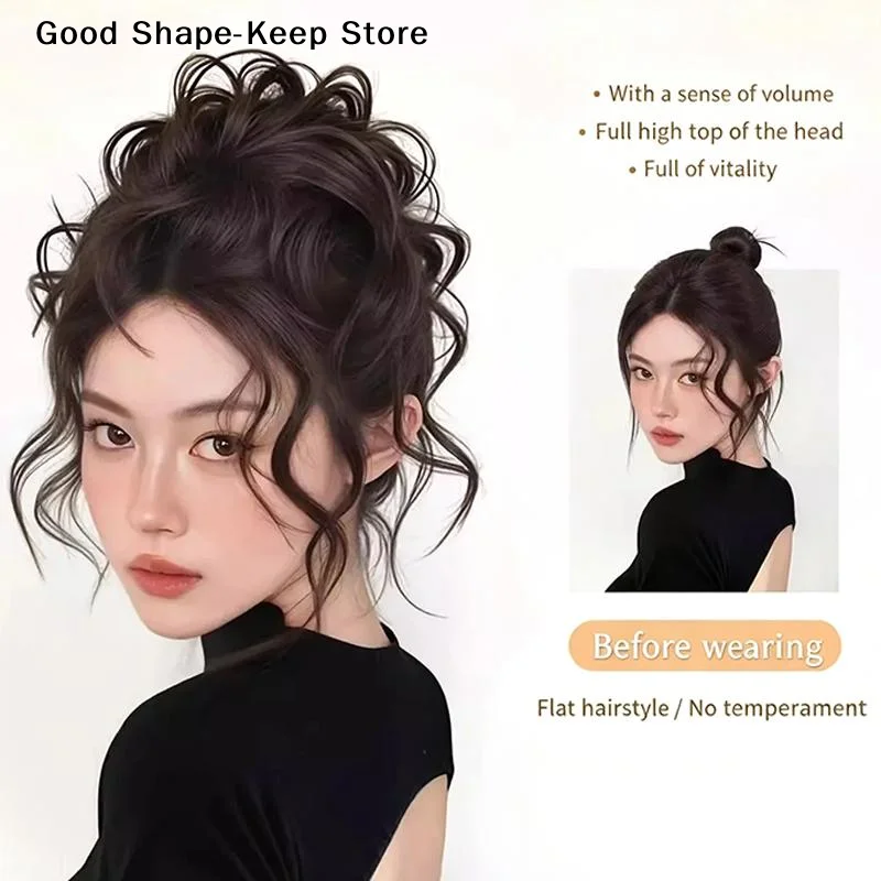 dailyCurly Messy Synthetic Hair Bun Clip In Extension Realistic Natural Look Great Gift for Women Girls Friends Family