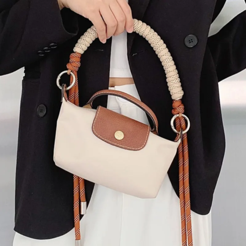 New Fashion Braided Bag Strap Mini Handmade Transformation Woven Handbags Strap Universal Shoulder Bag Parts Accessories