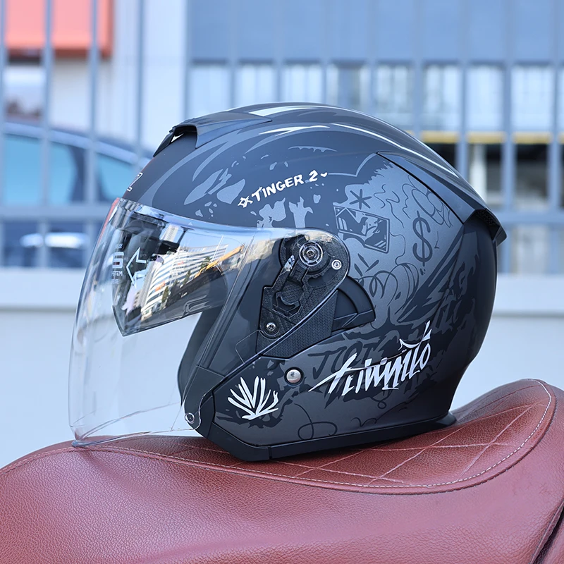 

Orz-600-Classic 3/4 Open Face Motorbike Helmet DOT Approved ABS Shell Comfort Liner Outdoor Riding Safety Helmet