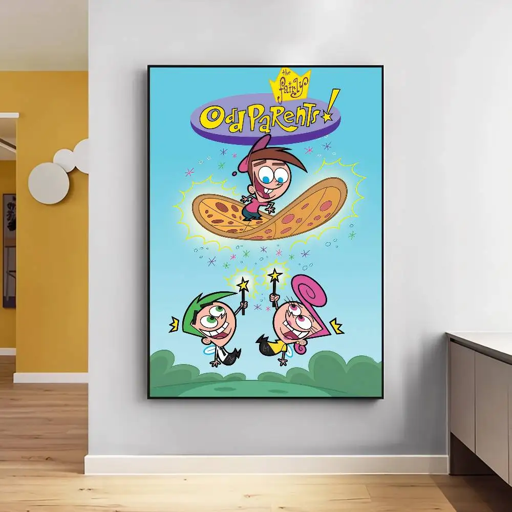 The Fairly Oddparents مطبوعات وملصقات ذات نوعية جيدة لغرفة عتيقة ديكور المنزل والمقهى لوحة جدارية فنية جمالية #4