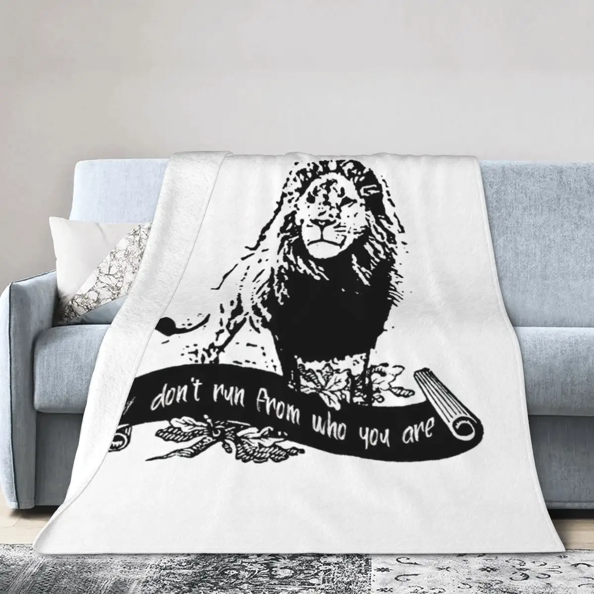 Aslan Quote Bed Blanket Bed Covers Luxury Blanket Flannel Blanket Air conditioning blanket