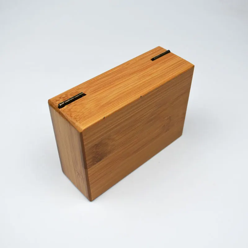 Bamboo Rectangle Magnet Storage Box Gift Collection Box