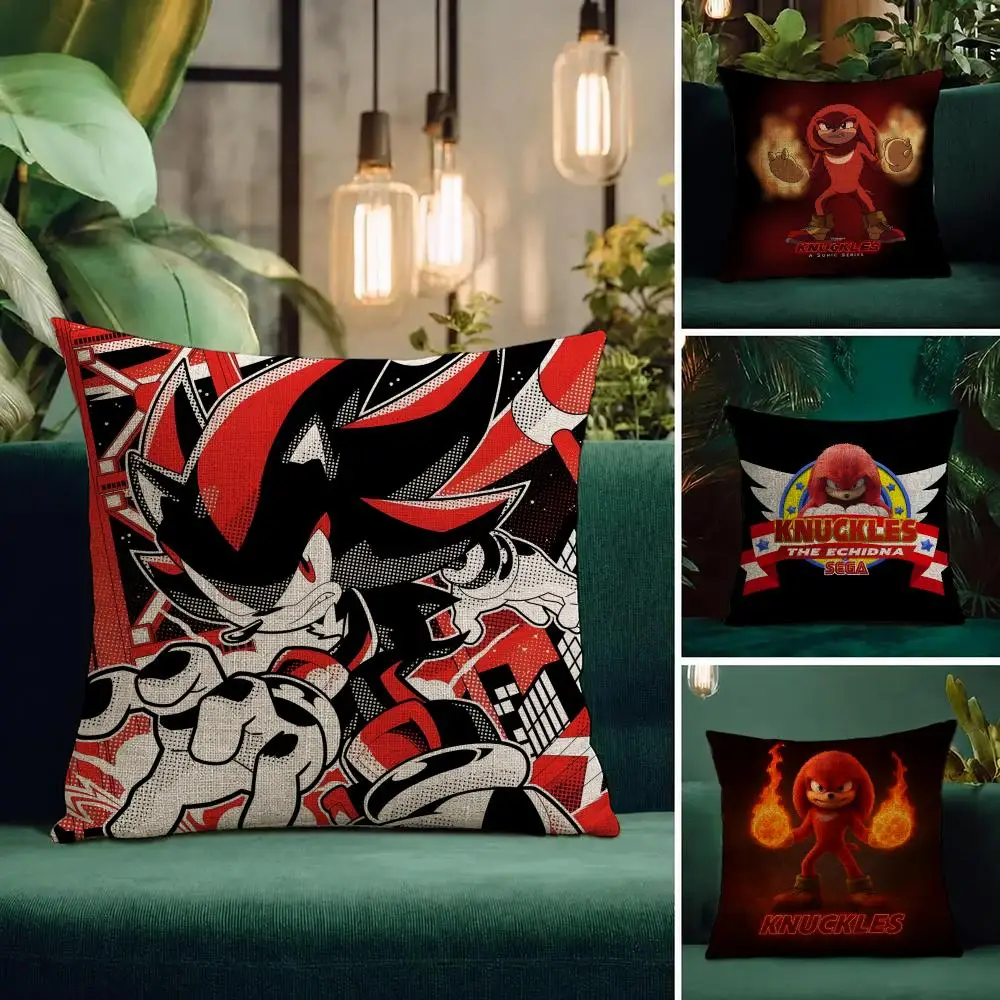 Game Knuckles Cushion Cover Natural Linen Pillowcase Set All-in-One Decor Cushion Cover for Sofa Bedroom Chair