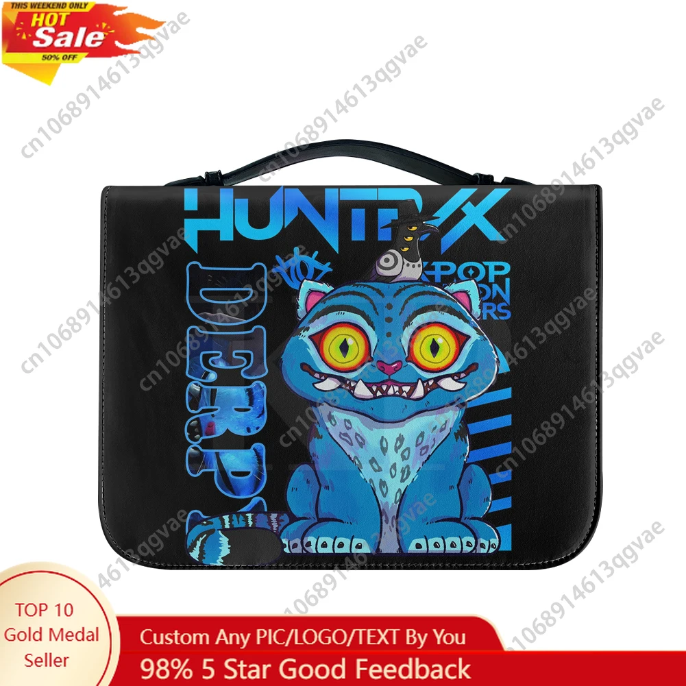 

KPop Demon Hunters Derpy Tiger Bible Bags Christian Gifts Cover Bible Pack Waterproof Leather Bag Pockets Package Case