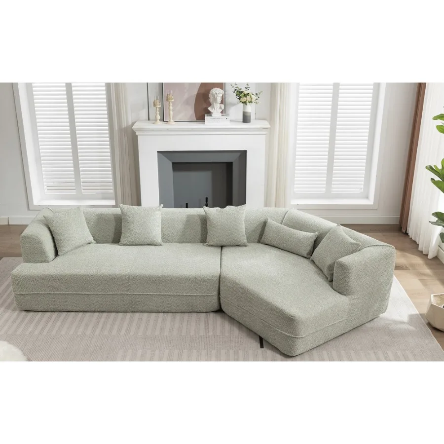 [VIDEO PROVIDED][ Neue und verbesserte Extended Edition]Modulares Sofa im modernen minimalistischen Stil mit gepolsterter freier Kombination in Routen