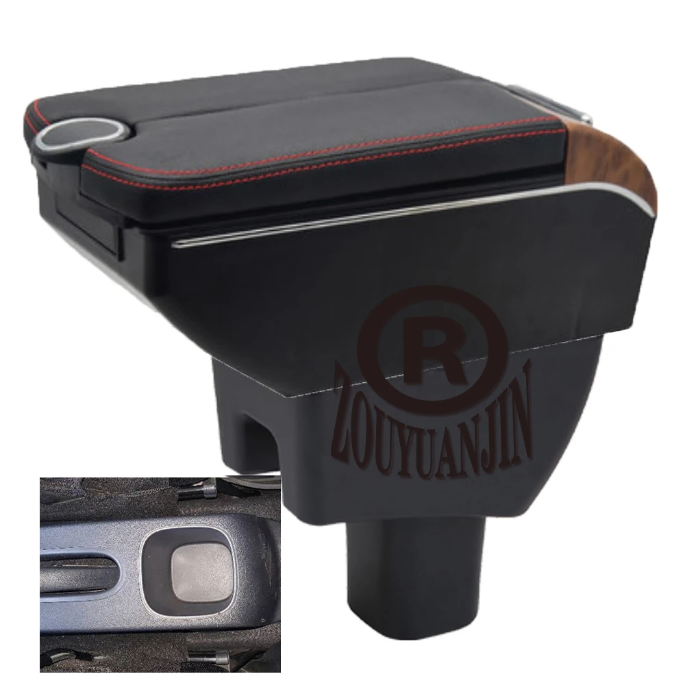 

Toyota Agya Wigo Armrest Box Retrofit Parts Center Console Special Storage Space Car Elbow Rest with USB Cup Holder