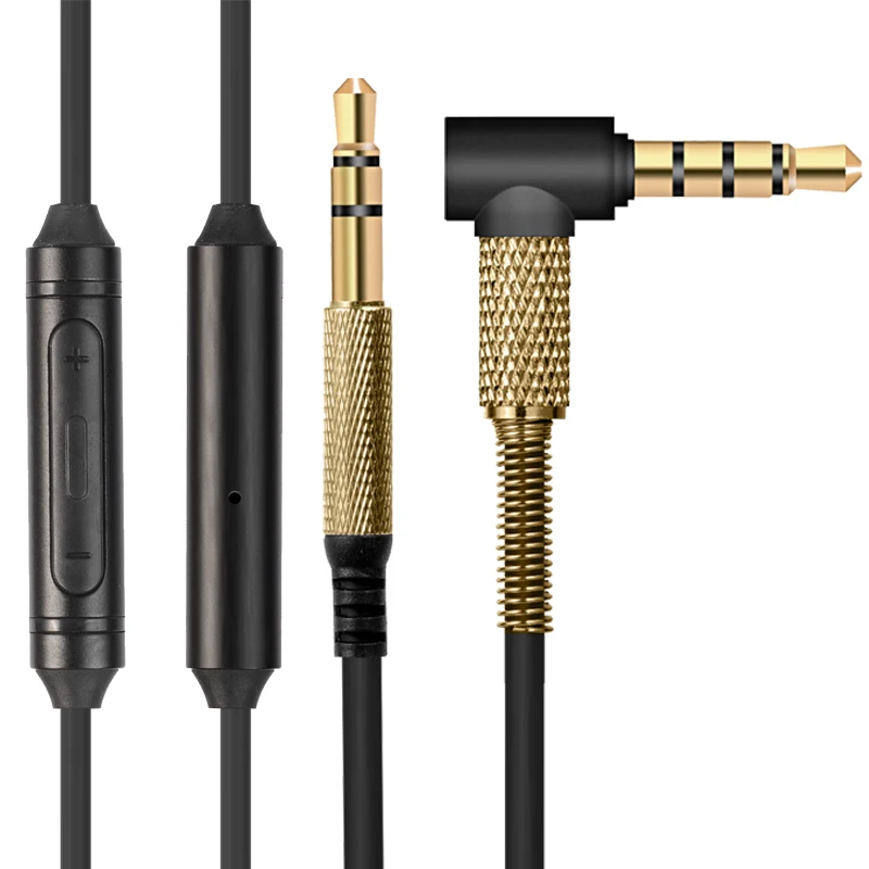 Audio de remplacement pour Marshall Major II, 1.2m, câble d'extension, contrôle du Volume du Microphone, pour iPhone ipad