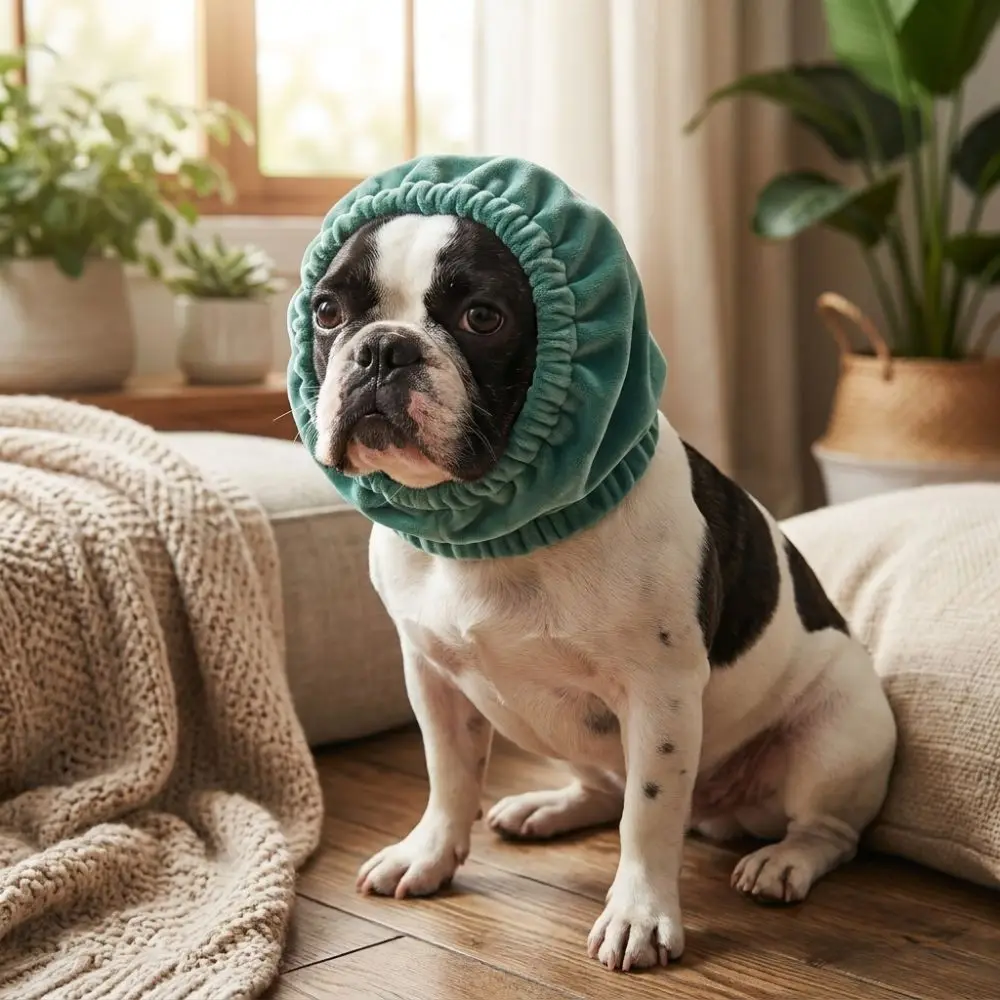Noise Reduction Dog Calming Earmuffs Keep Warm Adjustable Dog Soothing Headgear Windproof Cold-Proof Pet Headgear Protection