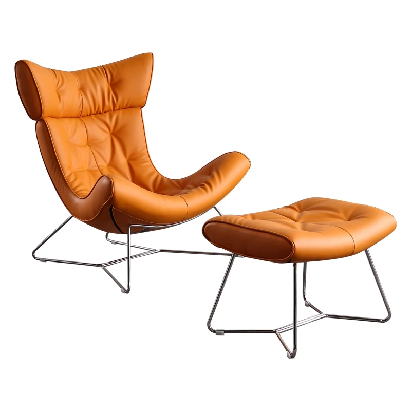 

Modern minimalist snail chair, casual leather single sofa, light luxury, lazy living room