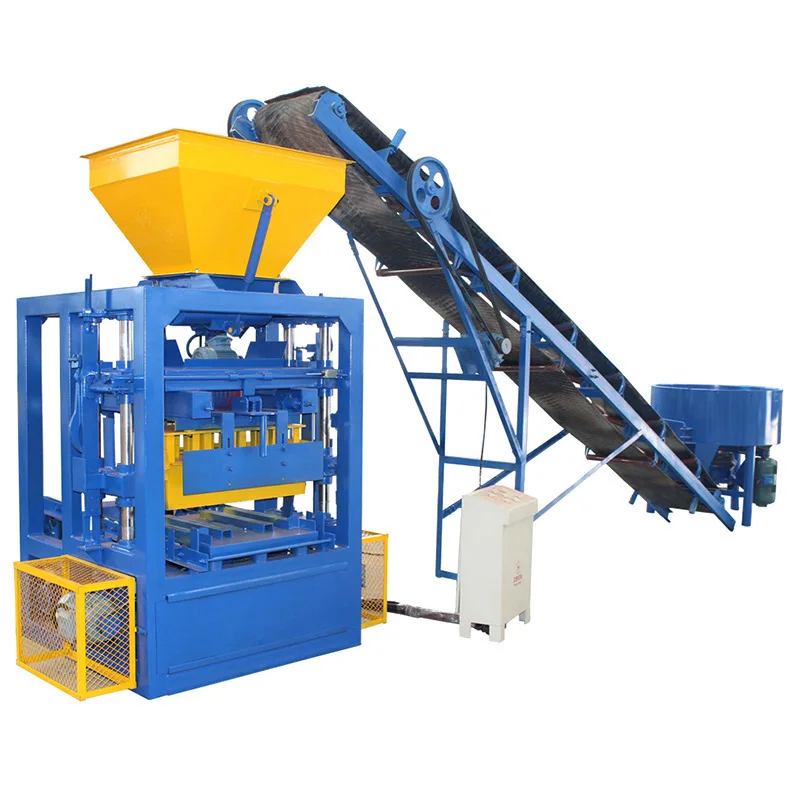 QTF4-24 Concrete Hollow Machine Equipment Brick Hine Customizable Mobile Brick Machine Standard Semi-Automatic Making