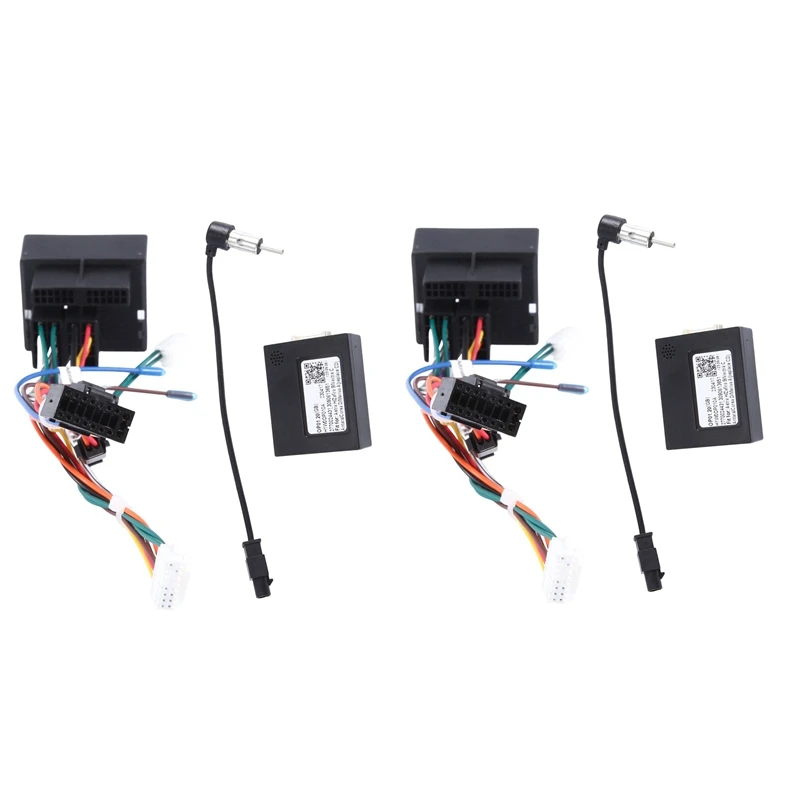 2X Car Radio Cable With Canbus Box For Opel Astra H Zafira B Power Wiring Harness For Android