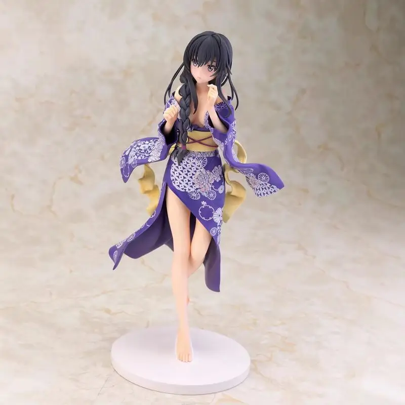 

Коллекционная аниме-фигурка Yukino Yukinoshita в юката из My Teen Romantic Comedy SNAFU Climax, в коробке, для декора рабочего стола, подарок для фанатов аниме