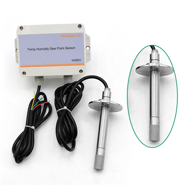 HG803 lange Long Tube Stainless Steel Split Probe Meter 4 20mA Rs485 Temperature and Humidity Sensor Transmitter