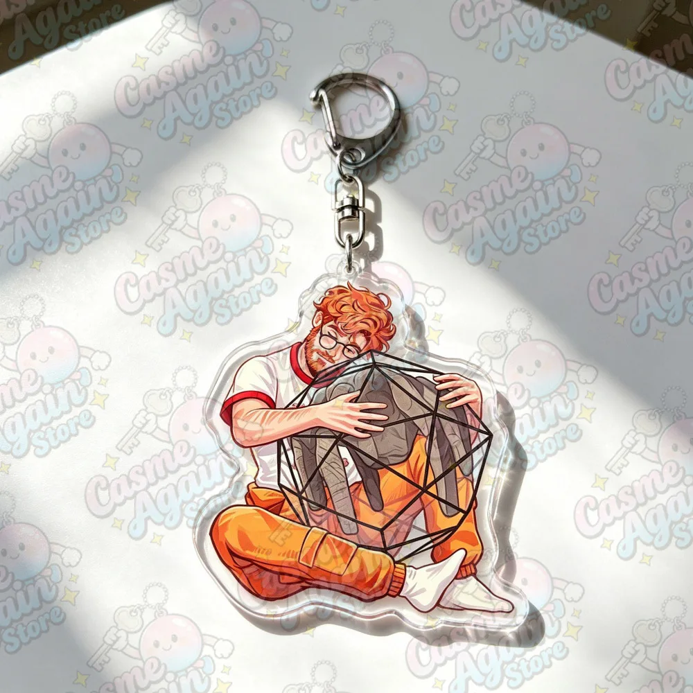 Cute Cartoon Chibi Project Hail Mary Keychains Amaze Fist My Bump Keyrings Jewelry Manga Game Fans Gifts