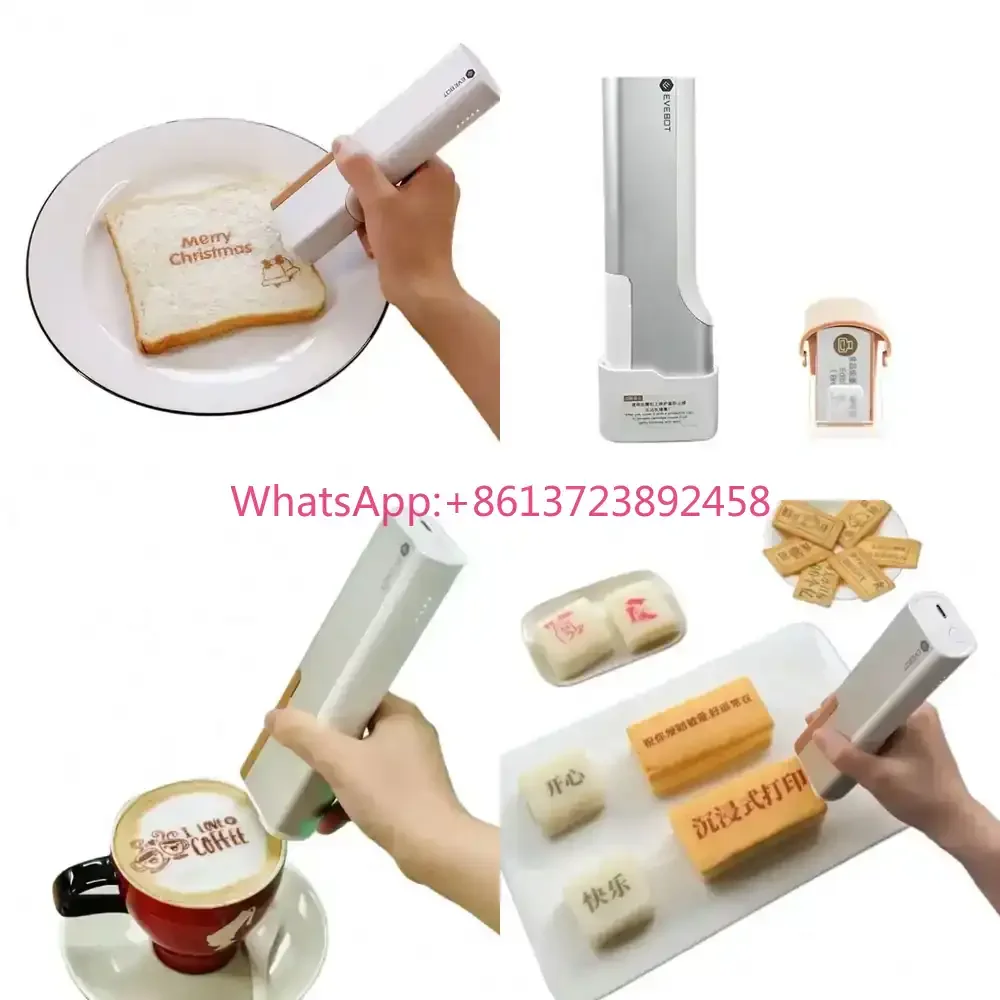 Qwinn （2026）hotHandheld Food Grade Printer PrintPen Mini Inkjet Food Cake Beer Coffee Macaron Bread Cookie Letter Imge logo