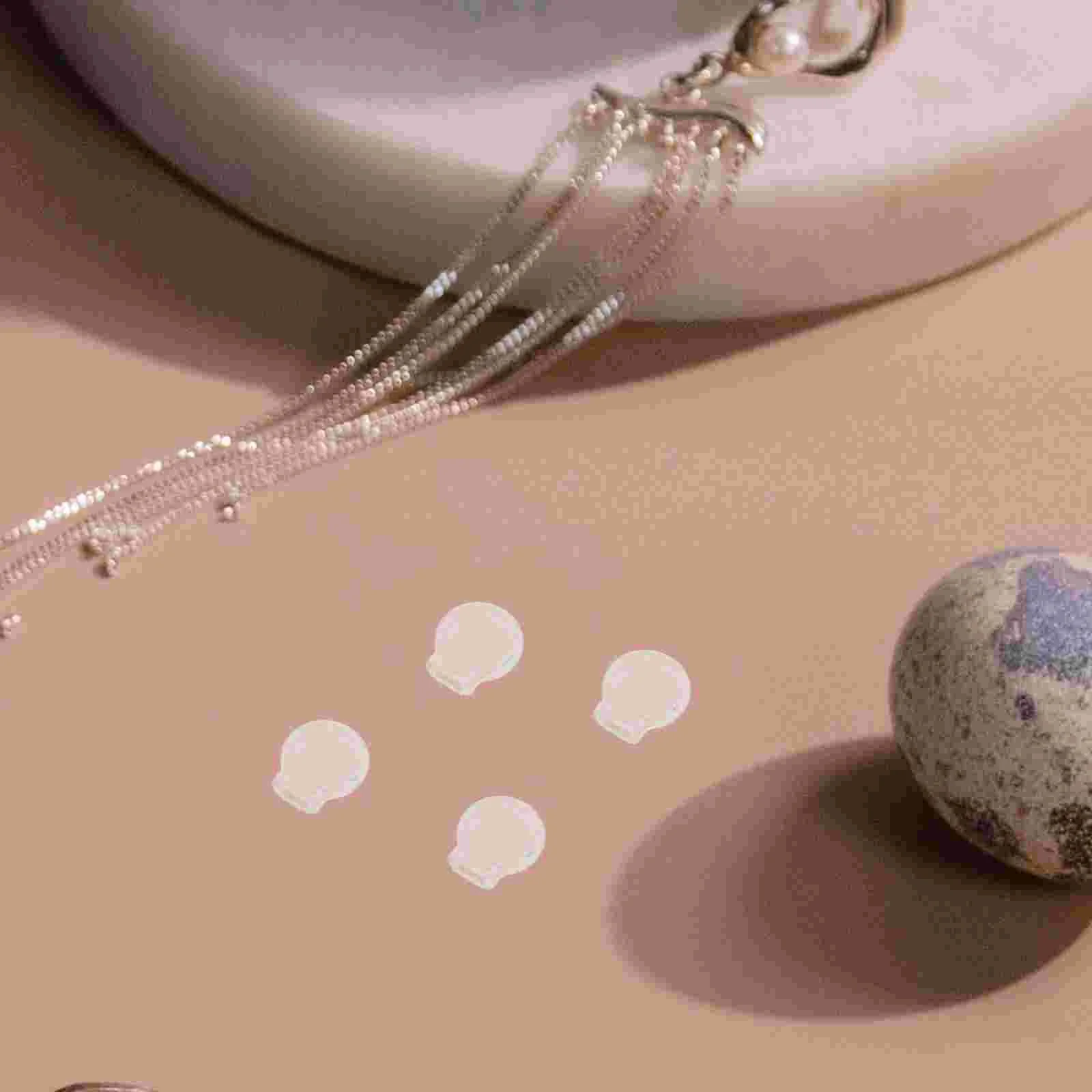 20 Pcs Transparent Non Soft TPE Earring Pads Clip On Converter Cushions for Studs Ear Clip Mats Safe