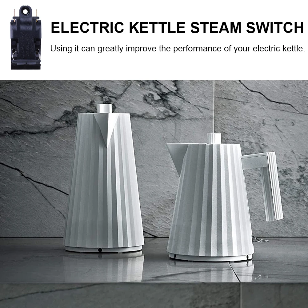 Electric Kettle Power Switch 13A 250V Thermostat Steam Switch Universal Accessory Kettles Thermostat Switch Plastic+Metal