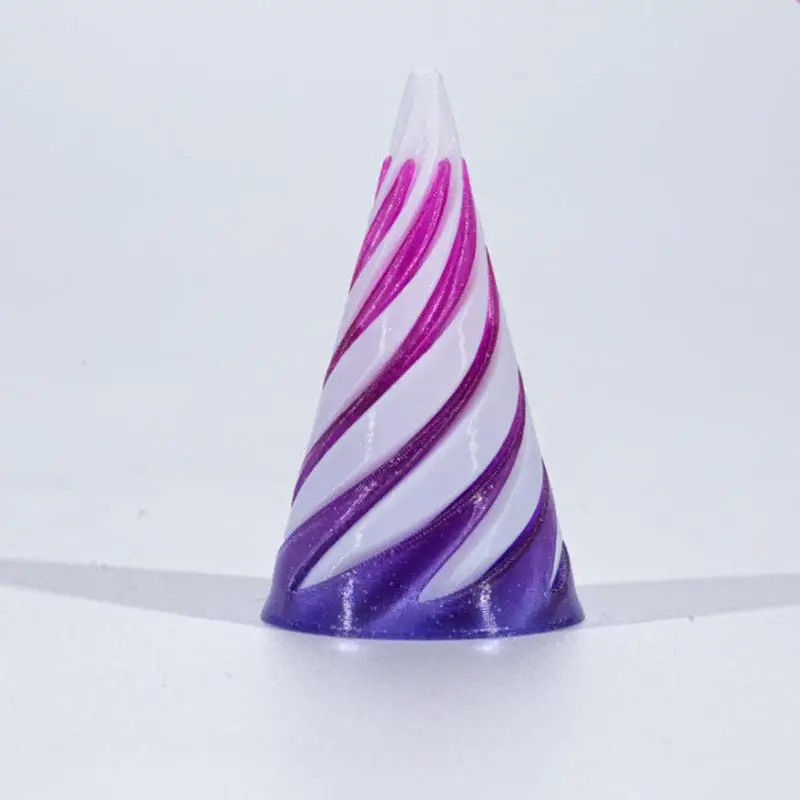 Cono impossível fidget espiral cone 3d impresso brinquedo fidget impossível pirâmide arte modelo estátua decoração de casa vortex fio ilusão