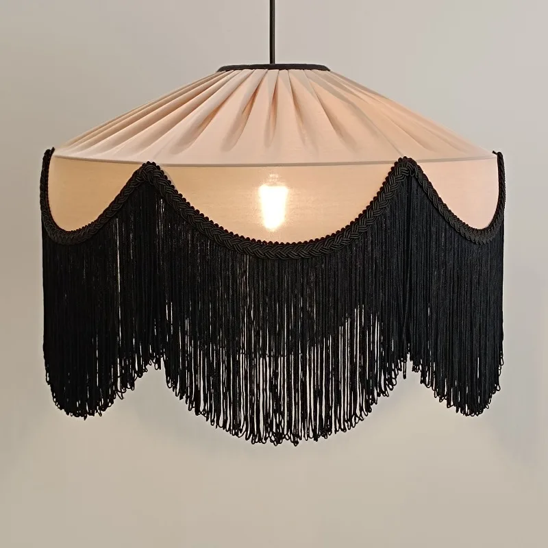 

Dust silky washed waves handmade lampshade, chandelier.