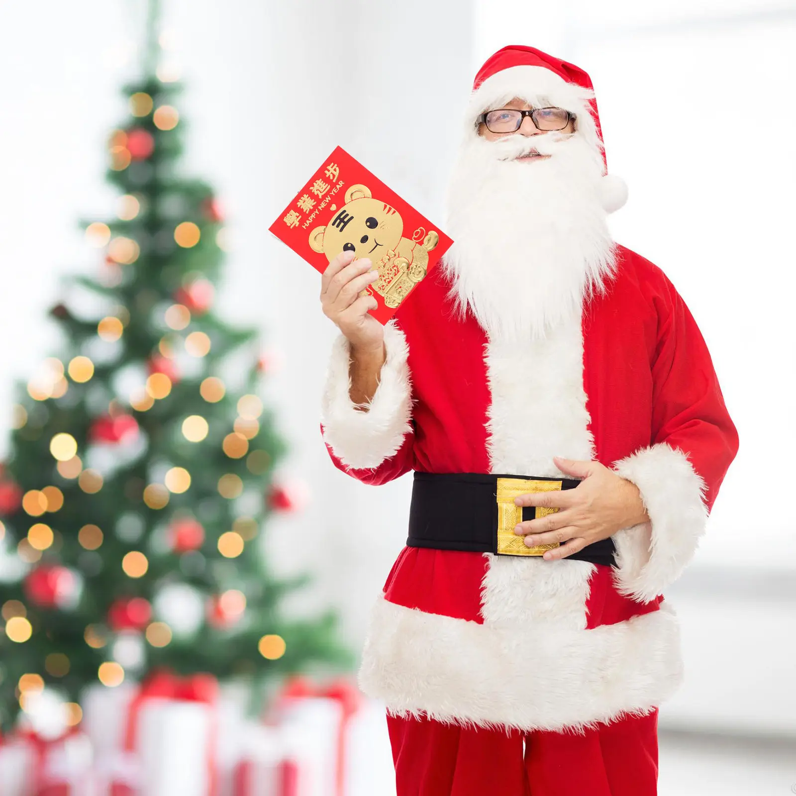 

60Pcs Tiger Year Red Envelopes Chinese New Year Red Packet Money Gift with Lucky Tiger Patterns Premium Eco Friendly Paper