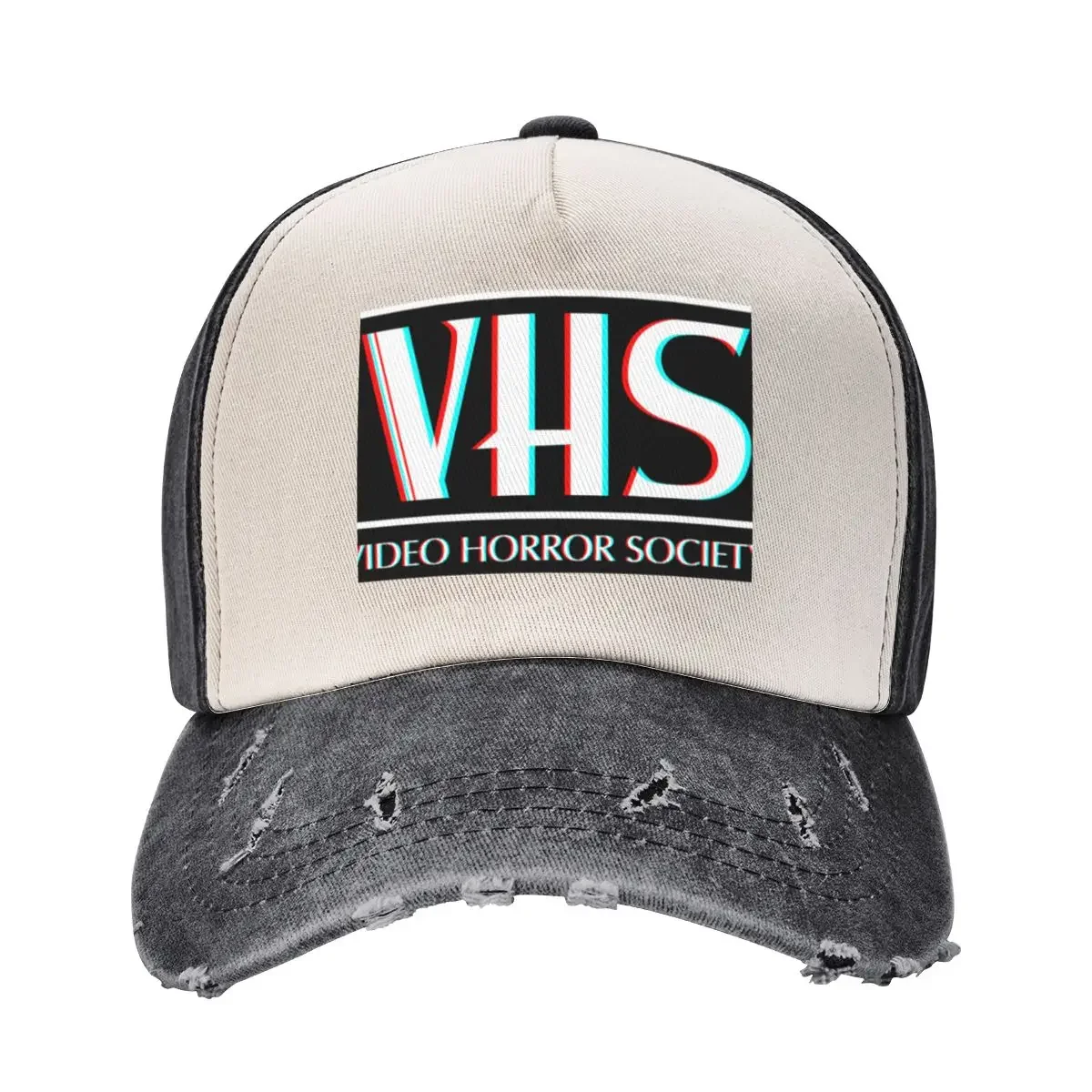 

VHS - Video Horror Society Бейсбольная кепка с защитой от ультрафиолета Солнечная шляпа Rave Hat Бейсбольная кепка Забавные шапки Мужские кепки Женские